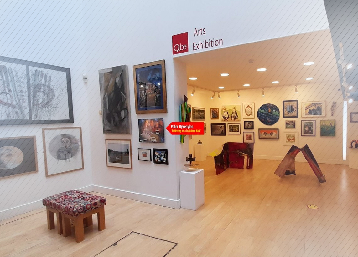 Reflections - lockdown _ art exhibited at The Qube gallery